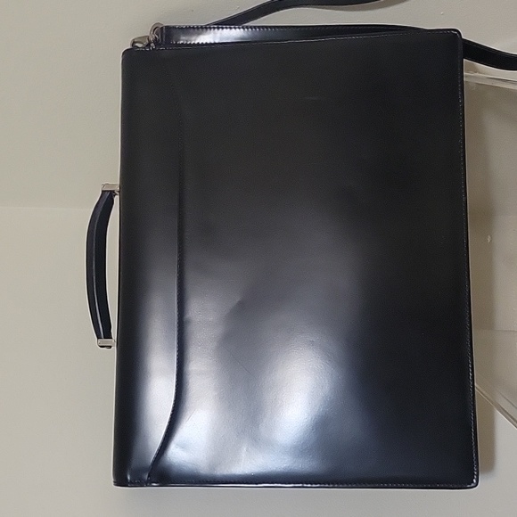 Salvatore Ferragamo Black Leather Briefcase - Picture 4 of 11